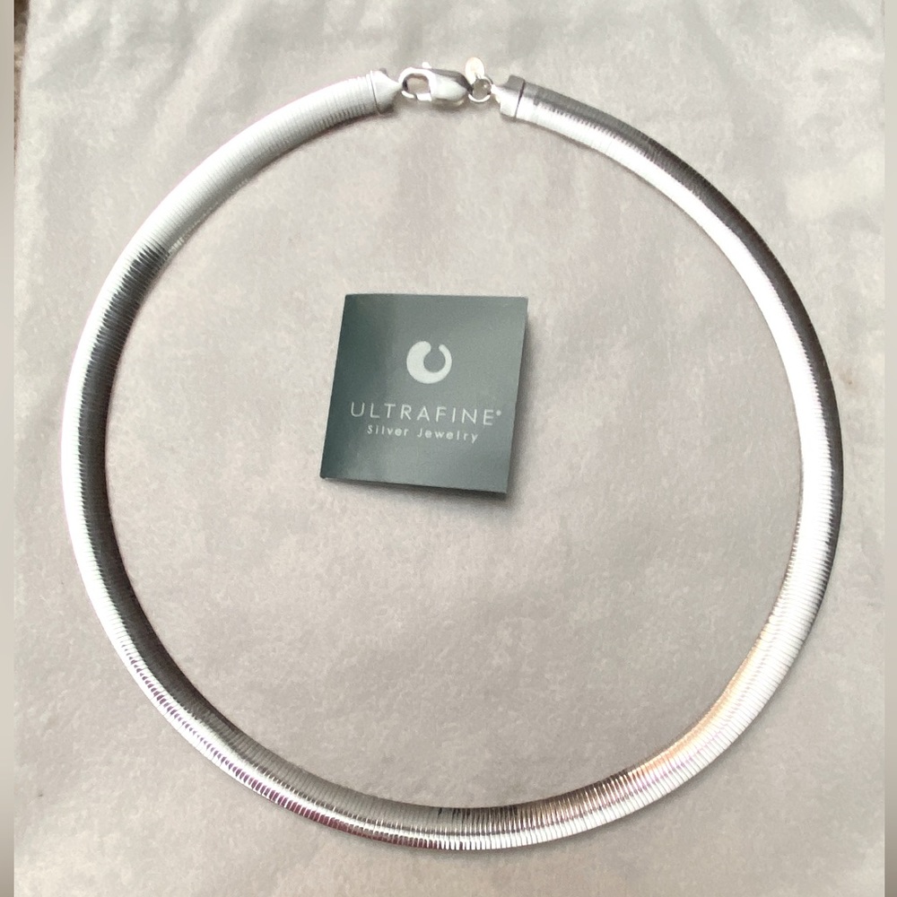 NEW MILOR ITALY 950 SILVER DUAL DESIGN HERRINGBONE CHAIN NECKLACE